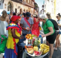 Tour de comida callejera en Cartagena